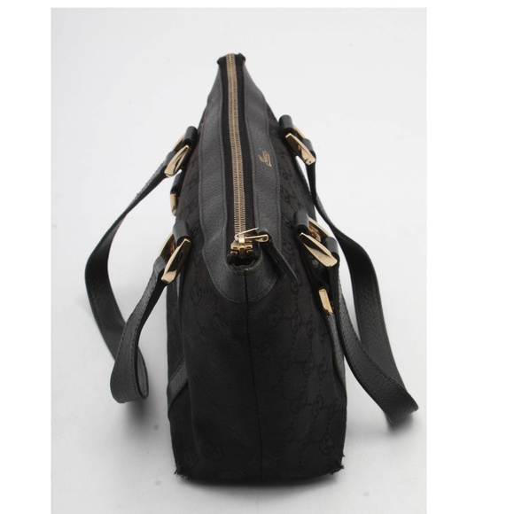 Gucci Monogram Canvas and Leather Handbag - Picture 3 of 7